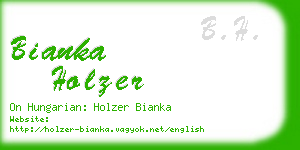 bianka holzer business card